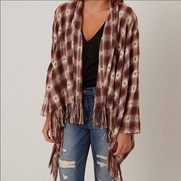 En Creme Sweaters - En Creme Boho Southwestern Plaid cardigan size M